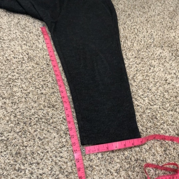 Eileen Fishee Cropped Pants Size Small Dark Charcoal Gray Organic Wool - Picture 7 of 11